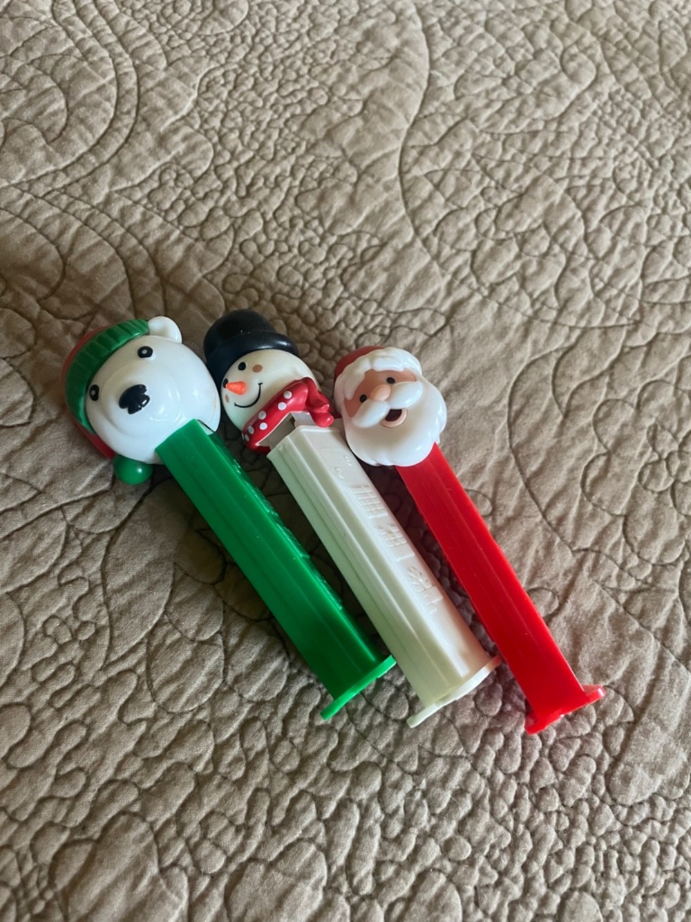 3 Christmas pez